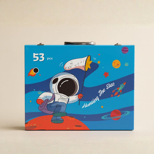 Space Explorer Drawing and Painting  Art Set with Portable Suitcase | Look Mumma