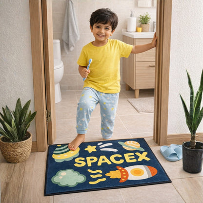 Space Explorer Kids Rug – Fun Galaxy Theme Play Mat | Look Mumma