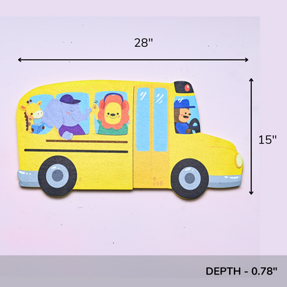 School Bus Shaped Cork Pinboard | Look Mumma