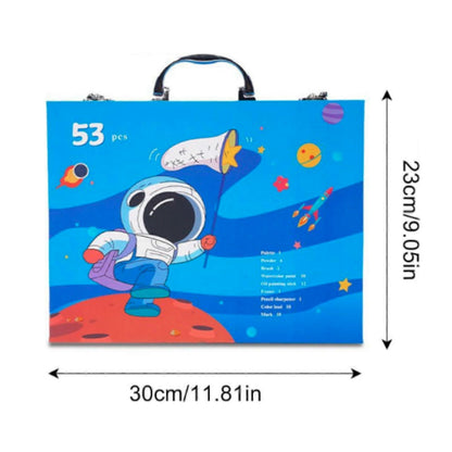 Space Explorer Drawing and Painting  Art Set with Portable Suitcase | Look Mumma