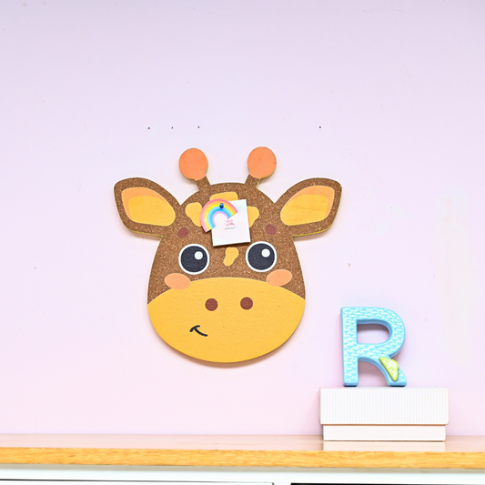 Giraffe Shaped Cork Pinboard | Look Mumma