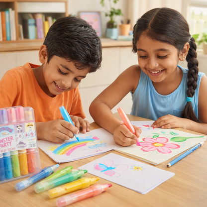 Monster Party Glitter Erasable Highlighter Set (6-piece) | Look Mumma