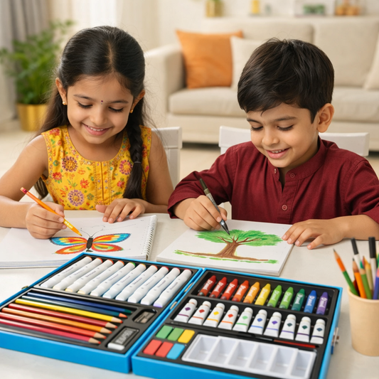 Space Explorer Drawing and Painting  Art Set with Portable Suitcase | Look Mumma