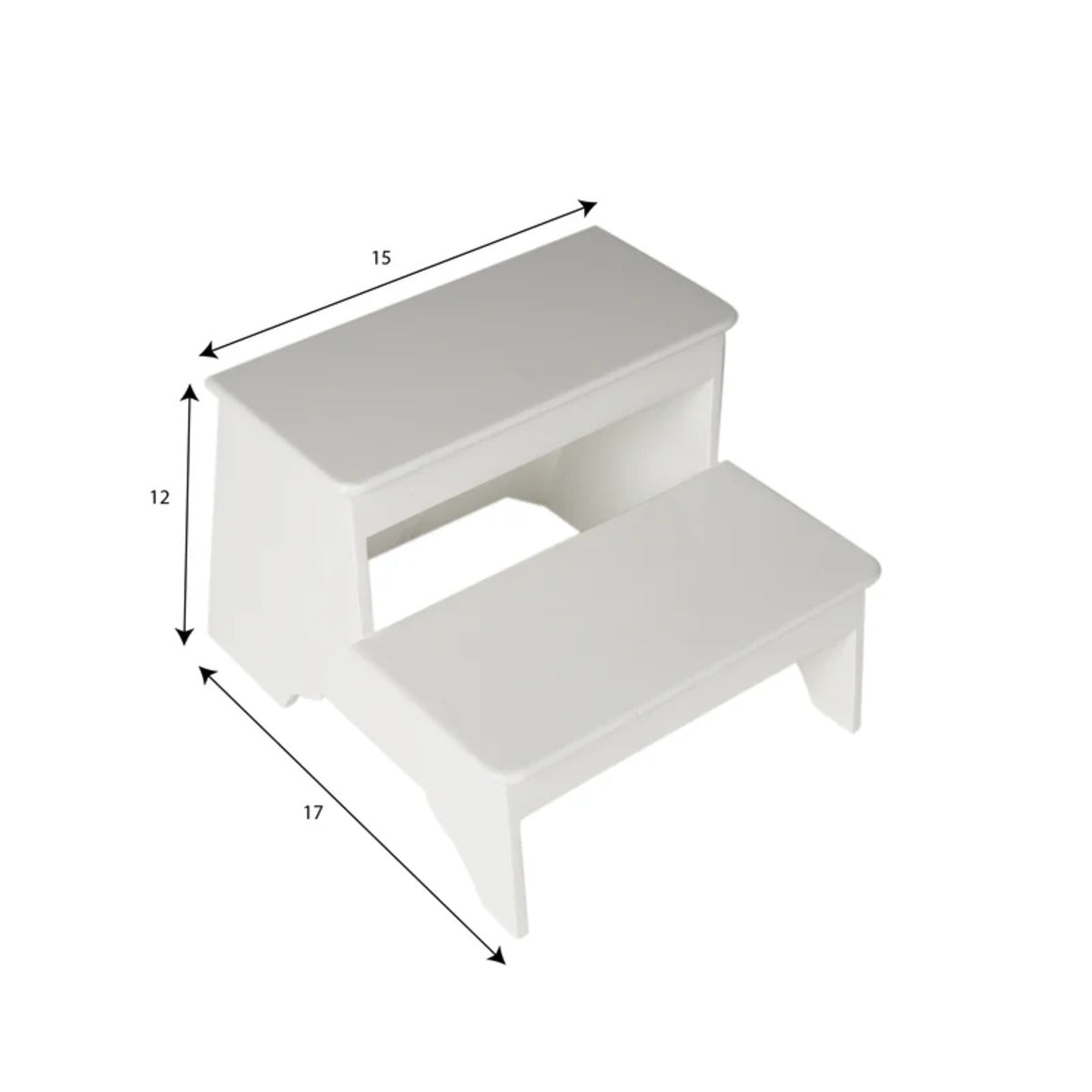 Classic Step Stool White | Look Mumma