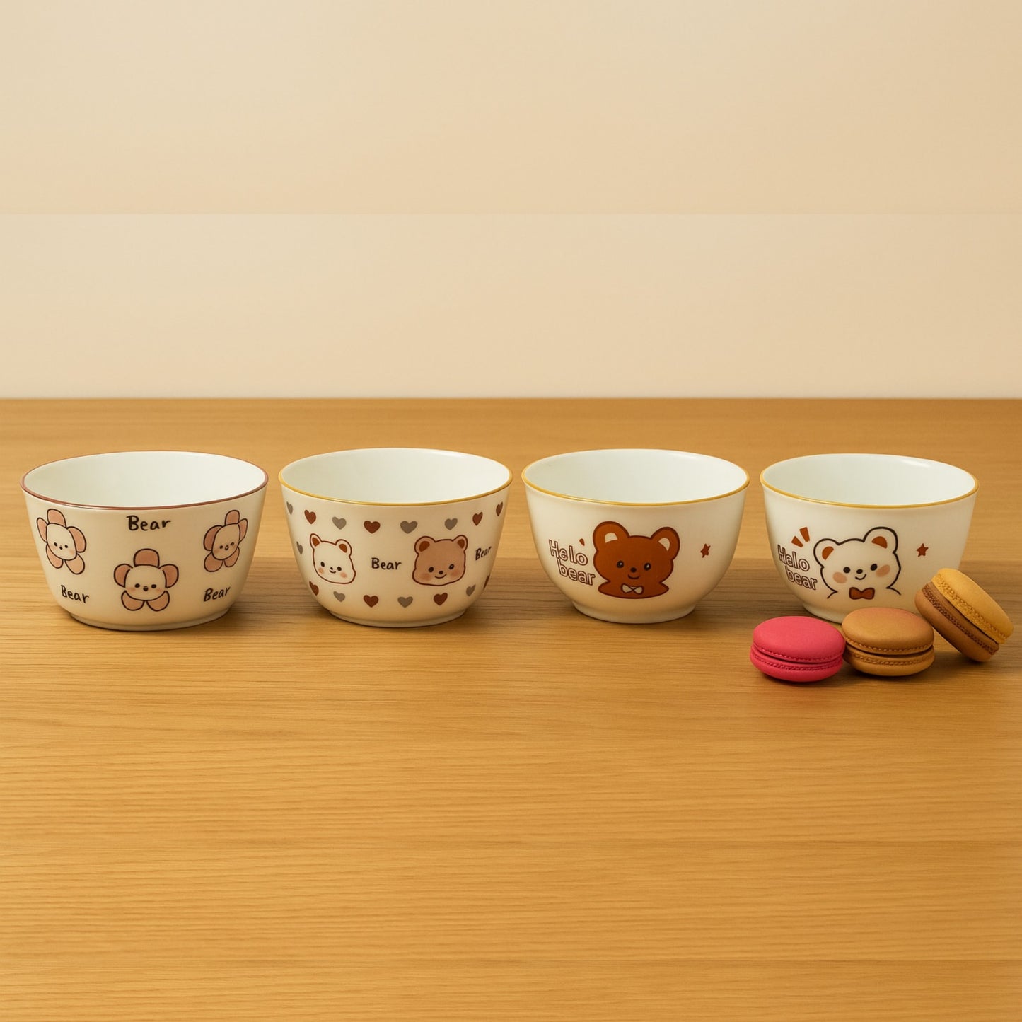 Adorable "Hello Bear" Snack Bowl Set | Buy 4 Pay for 3 | Look Mumma