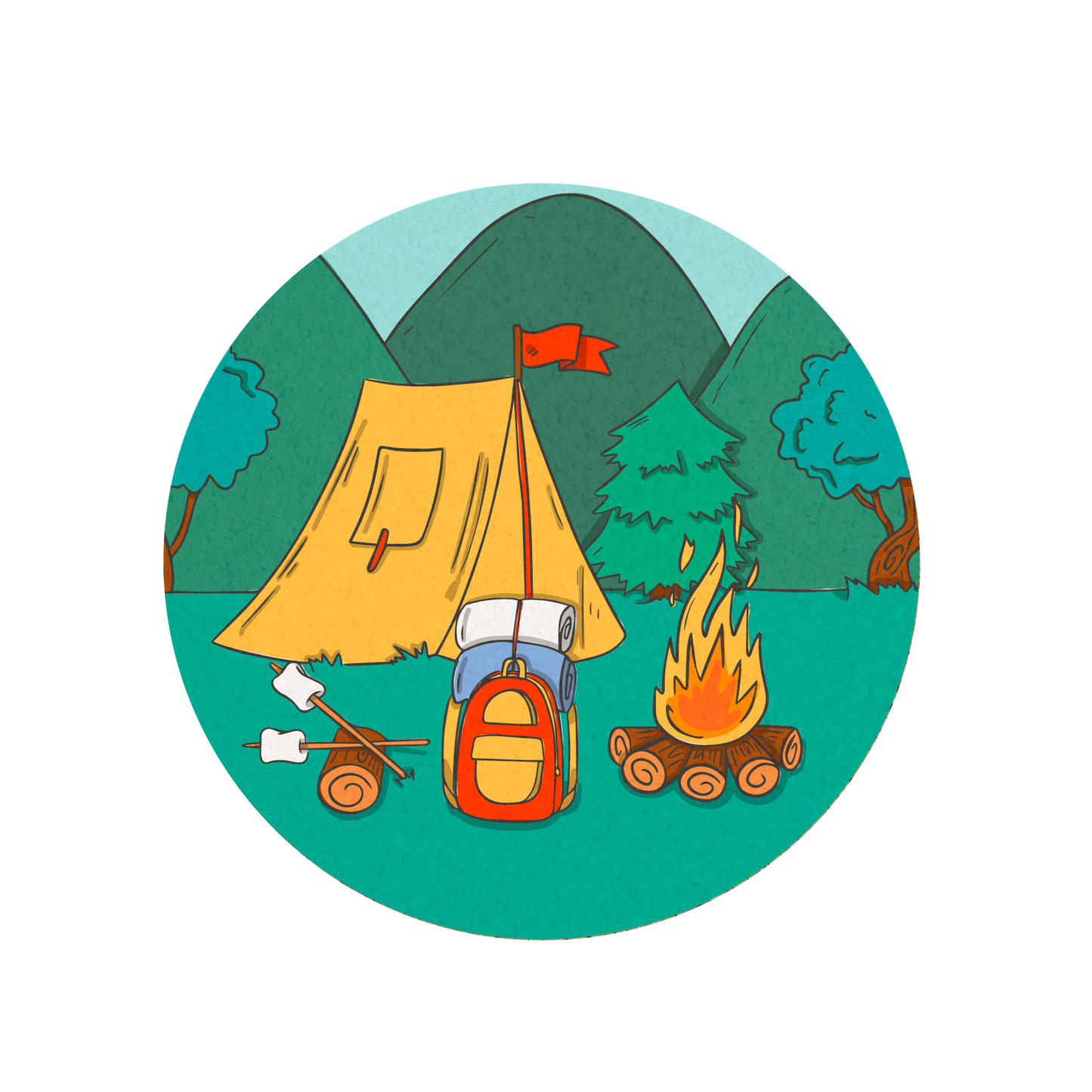 HAPPY CAMPING PINBOARD | Look Mumma