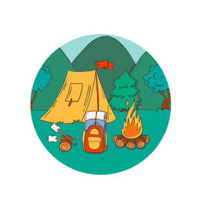 HAPPY CAMPING PINBOARD | Look Mumma